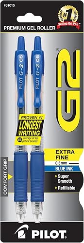Pilot G2 - bolígrafo de punta extrafina y retráctil de calidad prémium, de tinta de gel