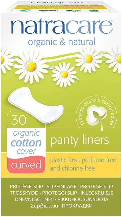 Natracare Organic & Natural Curved Panty Liners 30 ea (Pack of 12)