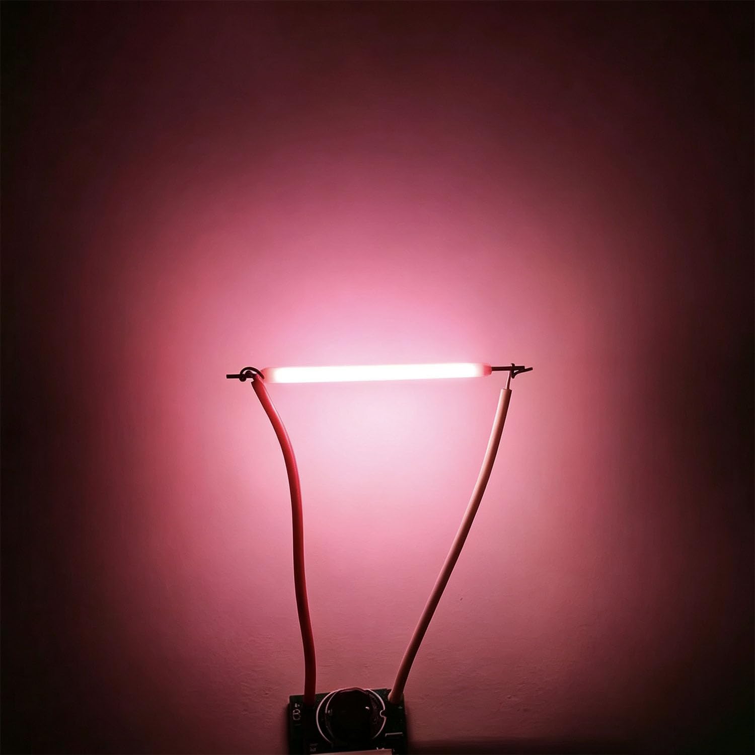 3V Filamento LED Lampadine Edison 38mm Filamento A Diodo Cob Led Flessibili Ricambia Parti 18.5mm-Pink 100PCS