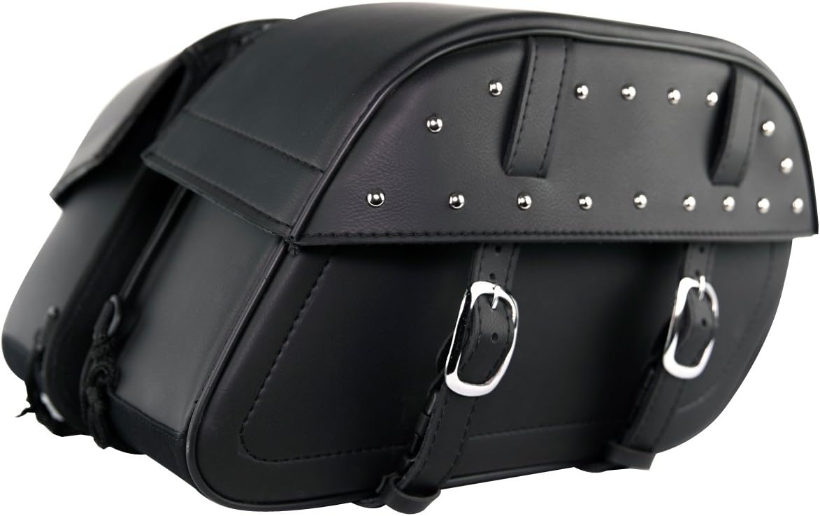 Zip-Off and Quick Release Saddlebags for Motorcycles Sturdy | 16W x 6D x 10H