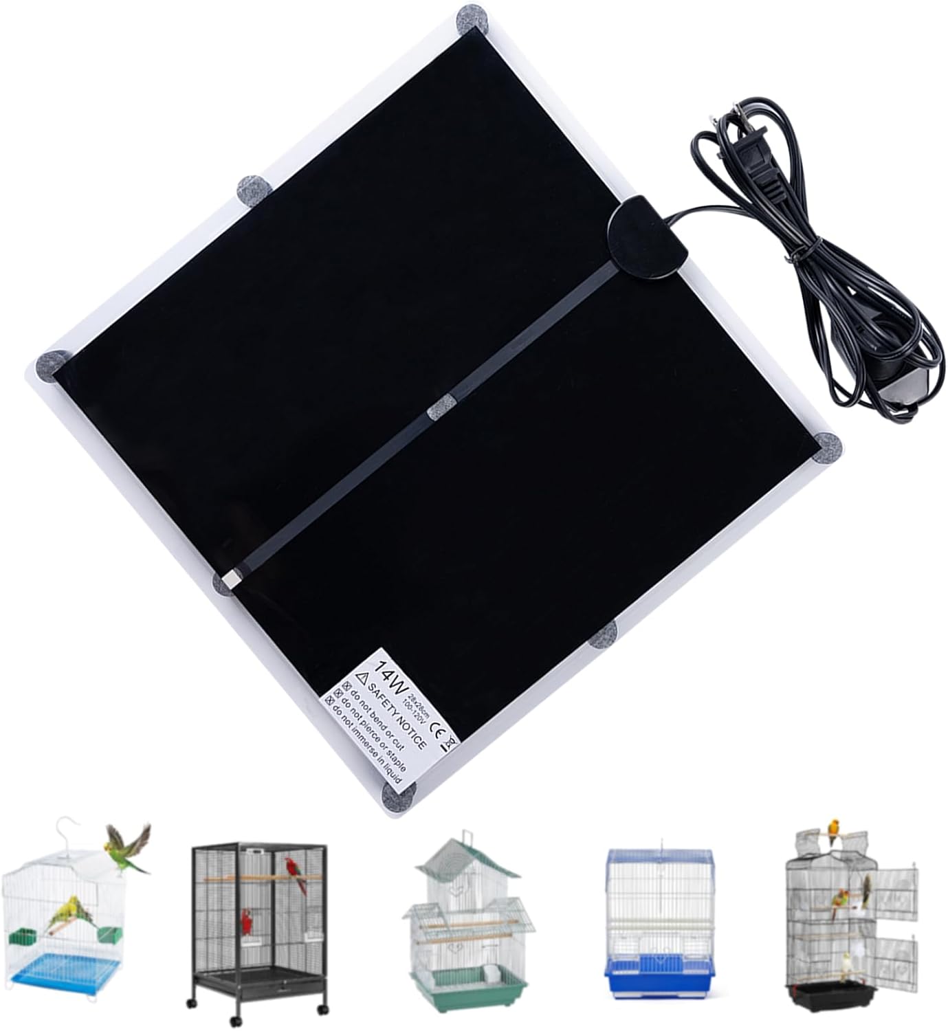 Bird cage Heater waterproof14W Bird Warmer with