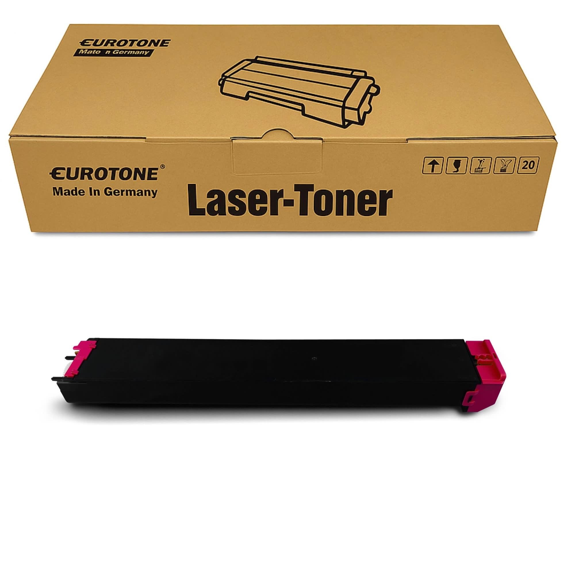 Eurotone Toner kompatybilny z Sharp MX2010 MX2310 MX2614 MX3111 MX3114 zastępuje MX-23 GTMA MX23GTMA Magenta o 25% większą wydajność
