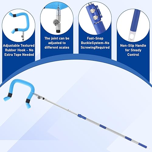 Miniatura 6 de Entrenador de púas de voleibol, altura retráctil de 64.1 a 86.6 pulgadas, herramienta de golpe de sensación de pelota real para pincharsaltarservir,