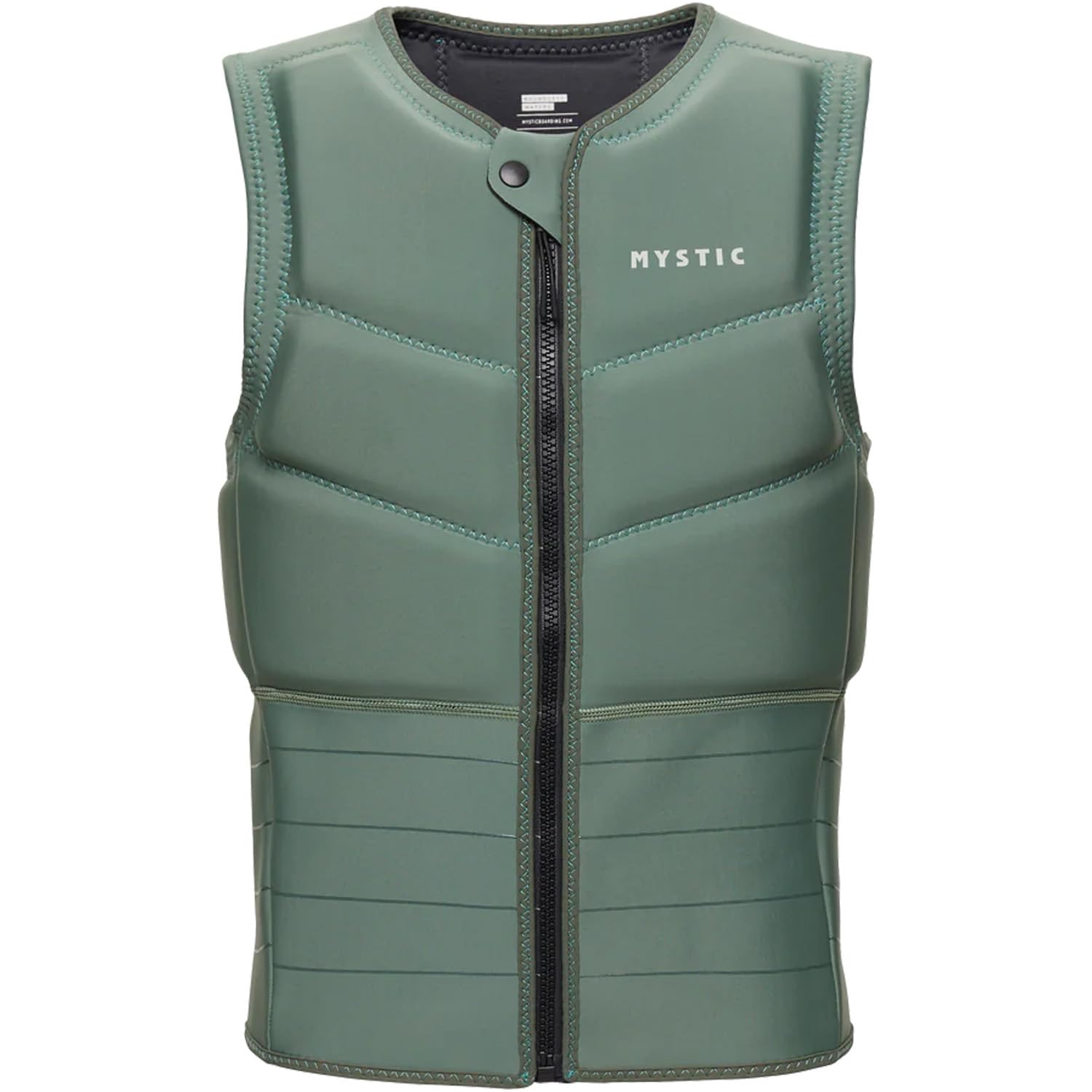 Mystic Mens Star Front Zip Impact Vest Dark Olive M