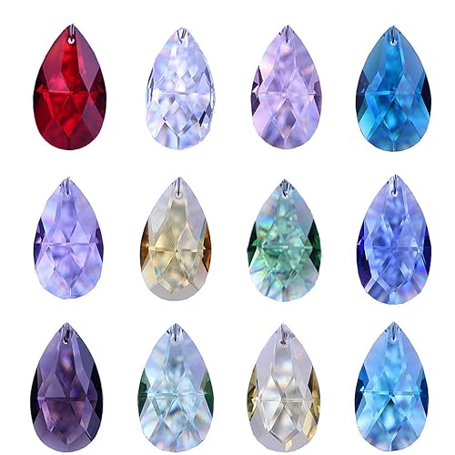 H&D HYALINE & DORA 38mm Multi-Color Feng Shui Faceted Decorating