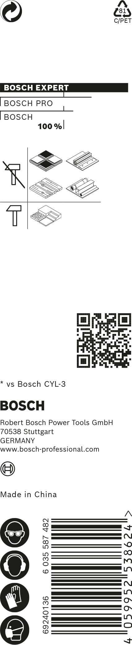 Bosch Professional 1x EXPERT HEX-9 MultiConstruction Delme Uçları (Beton, Yumuşak döşemeler, Çelik, Yumuşak ahşap, Plastik, Ø 3,00x90 mm, Aksesuar Döner Matkap/Vidalamalar)