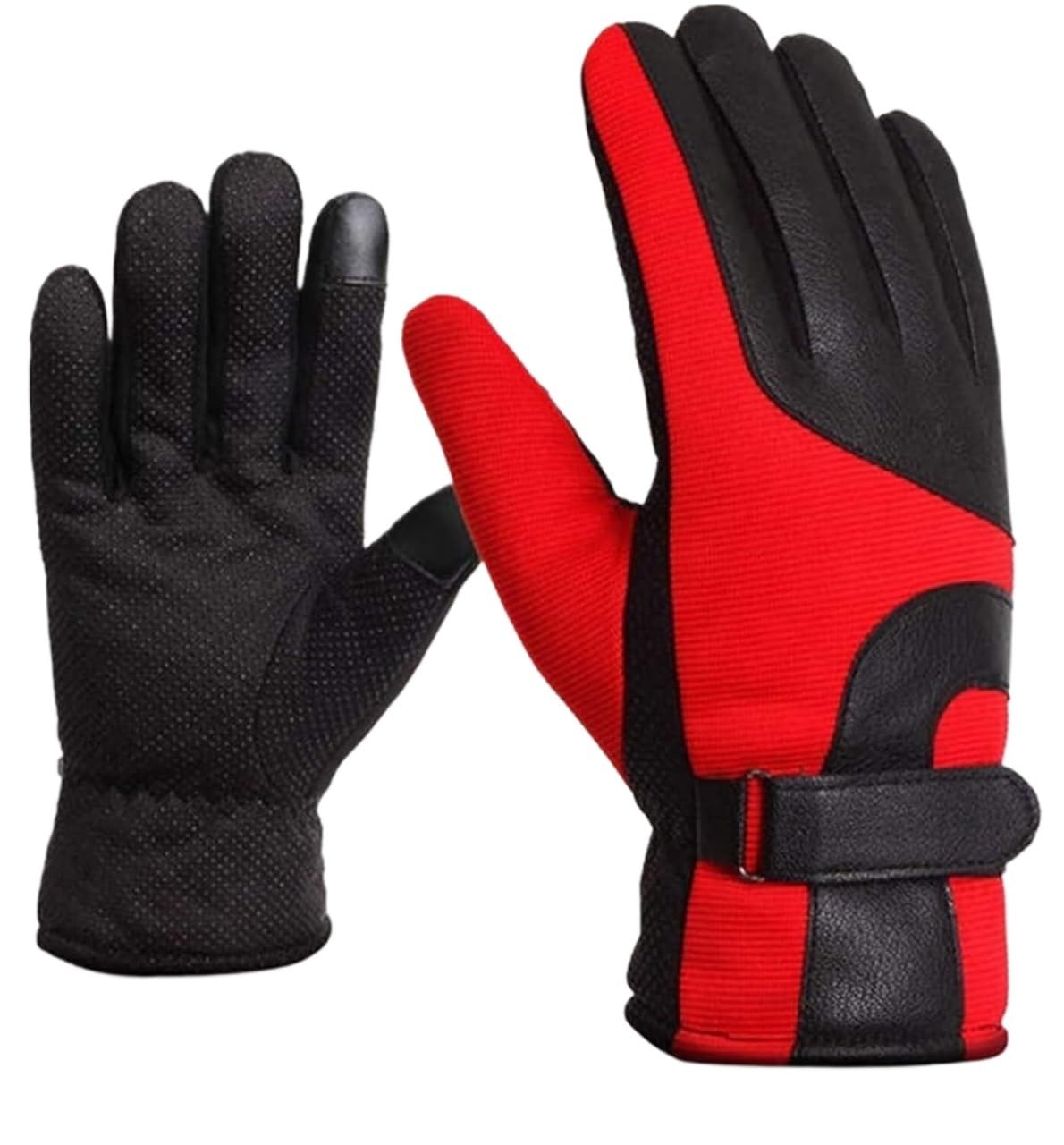Guantes de Ciclismo Guante A Prueba De Viento Deportes Al Aire Libre Pantalla Táctil Térmico Cálido Dedo Completo Bicicleta Motocicleta Guantes Deportivos