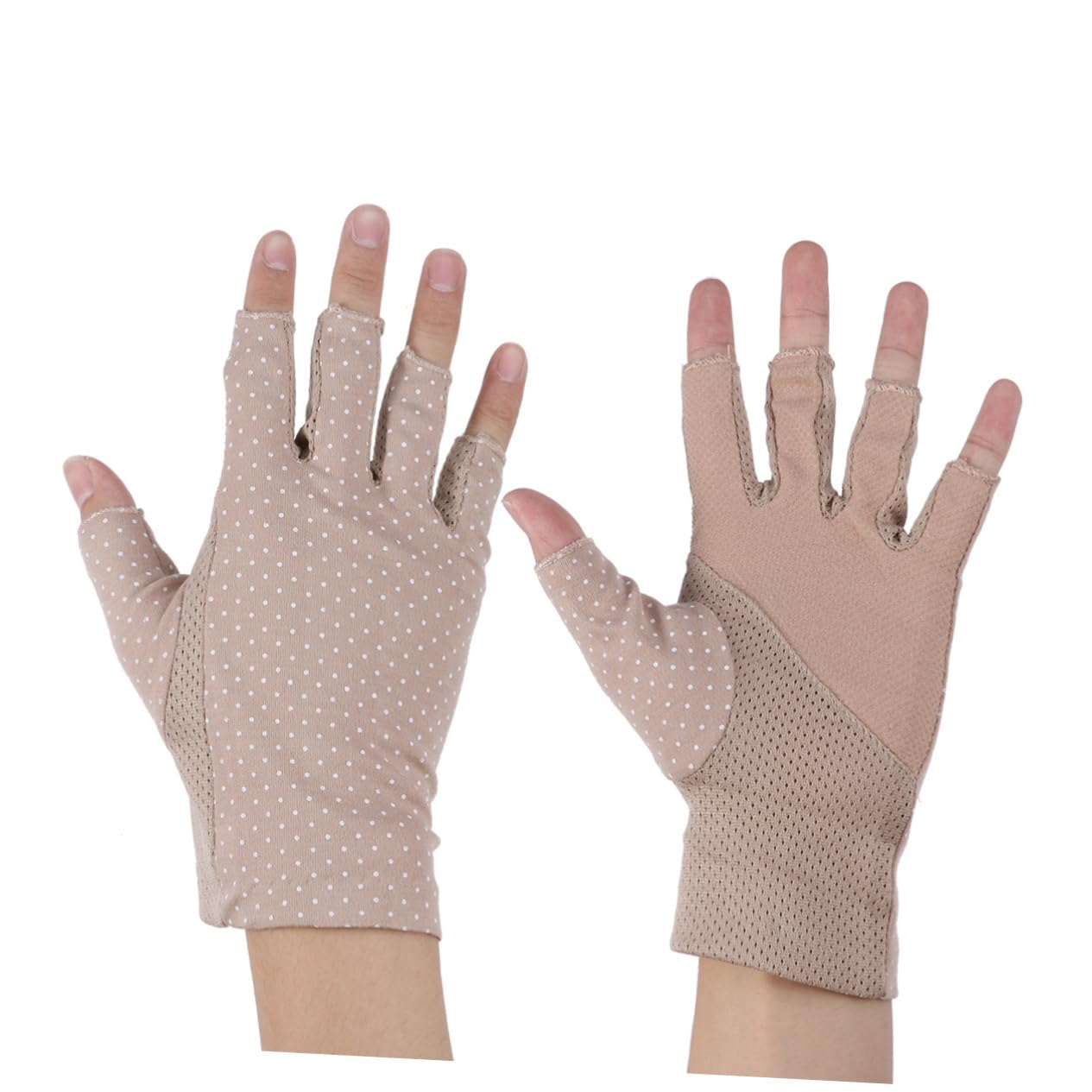 BESPORTBLE Uv Protection Glove for Women Half Finger Gloves Non-Skid Palm for Driving and Outdoor Sports