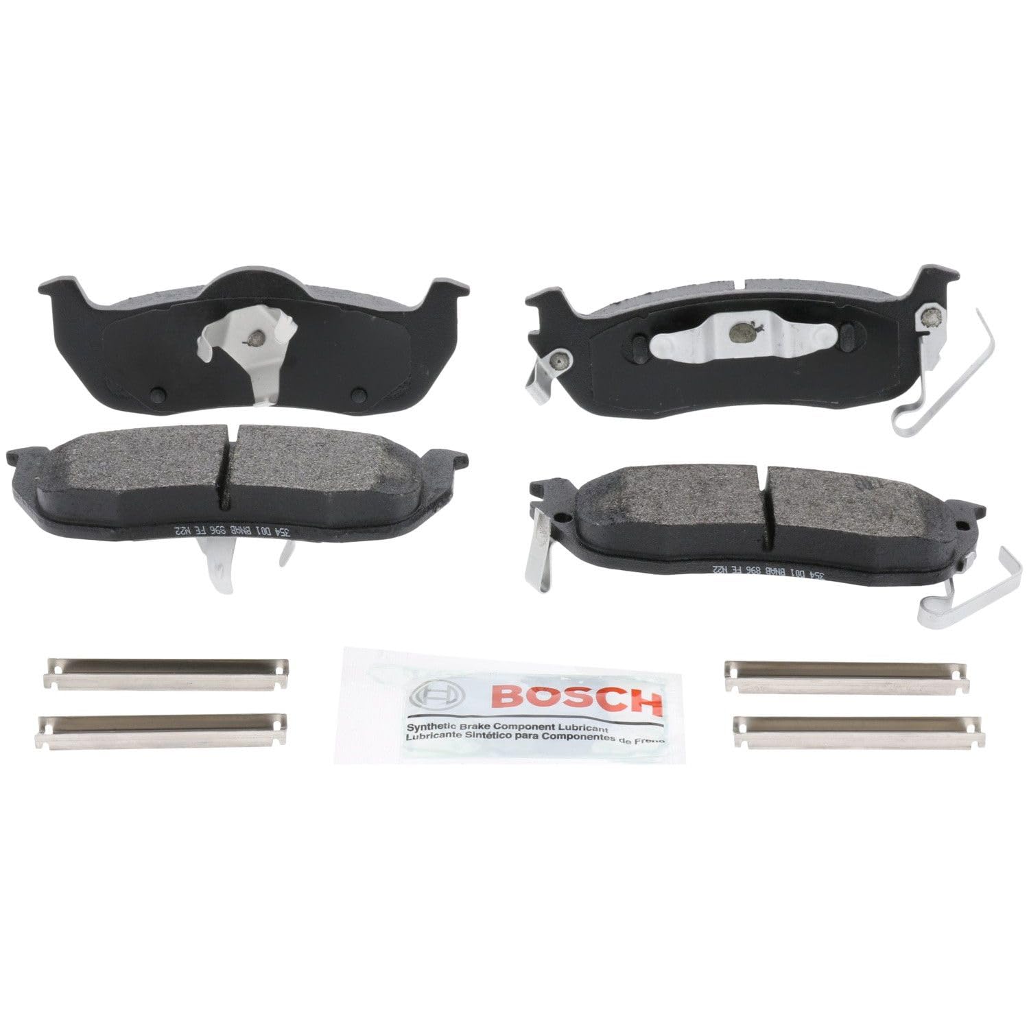 Bosch BE1324H Blue Disc Brake Pad Set with Hardware - FRONT — view 39