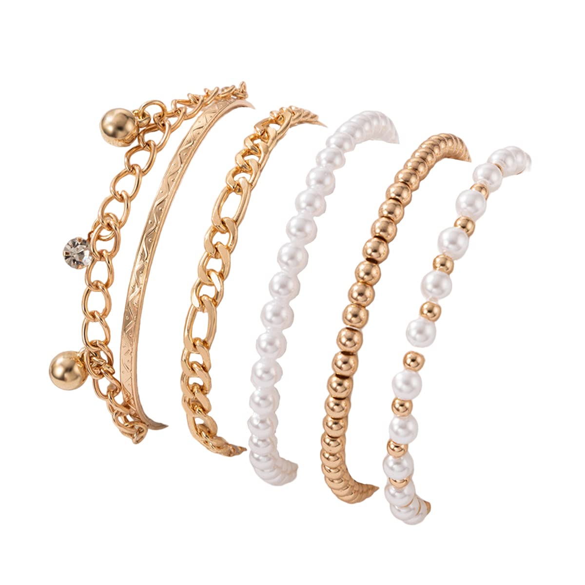 See full amazon price history chart for Jewels Galaxy Gold-Plated Gold Toned Pearl studded Set of 5 Contemporary Stackable Bracelet Set For Women and Girls (CT-BNGE-49169) Jewels Galaxy Gold-Plated Gold Toned Pearl studded Set of 5 Contemporary Stackable Bracelet Set For Women and Girls (CT-BNGE-49169) (B0BSS42NGC) Amazon Price History, Amazon Price Tracker