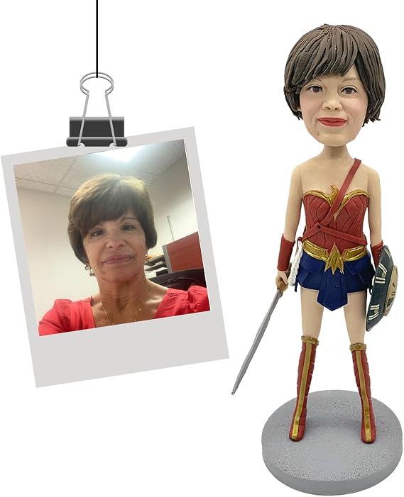 Personalized Movie Characters Bobbleheads Custom Cosplay Bobble Heads Action Superhero Figurines Gift Based Your Pictures (Superhero)