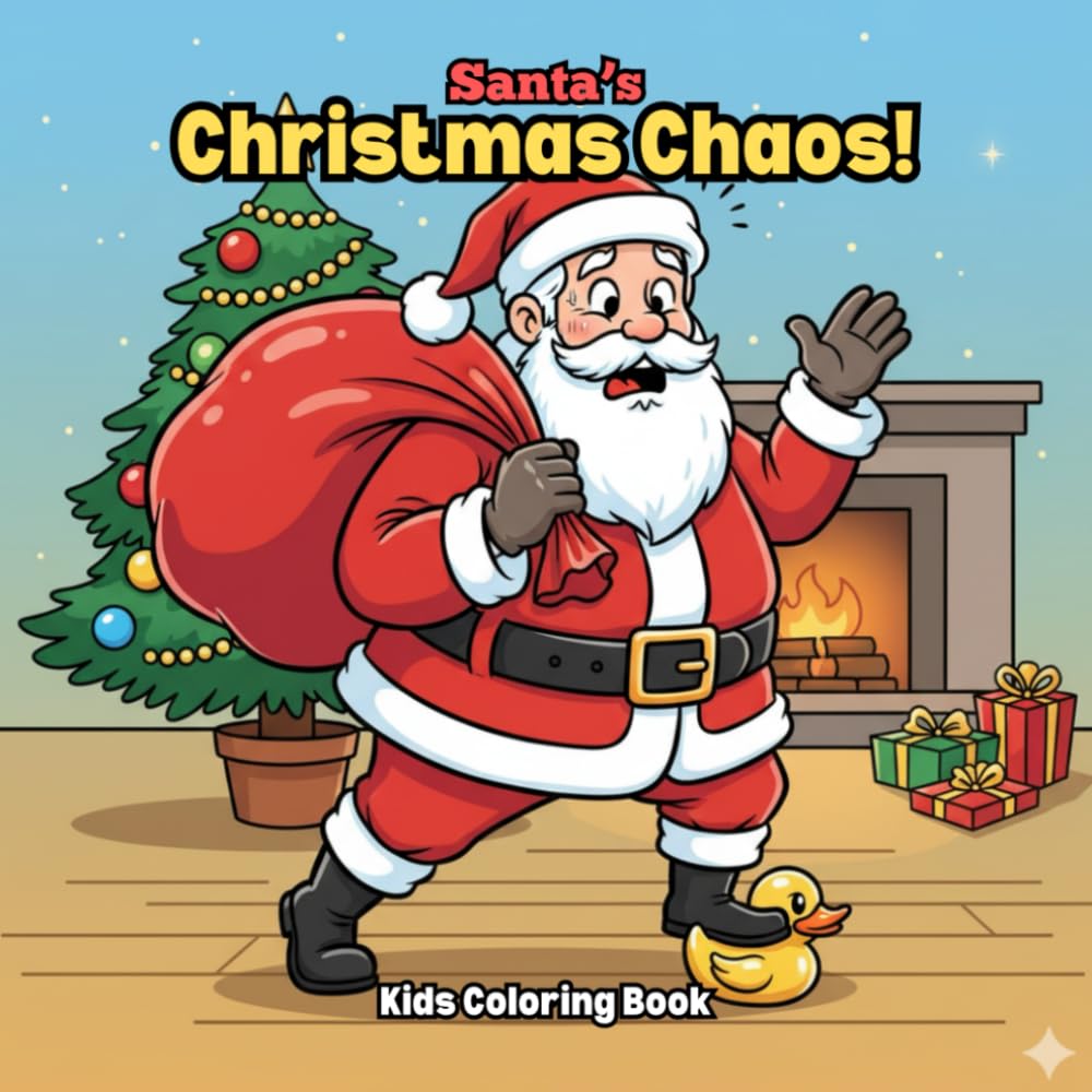 Santa’s Christmas Chaos! Kids Coloring Book: Funny Coloring Pages of Santa’s Goofy Holiday Mishaps | Fun, Friendly & Hilariously Colorable Christmas Scenes (The Holly Jolly StoryColor Series)
