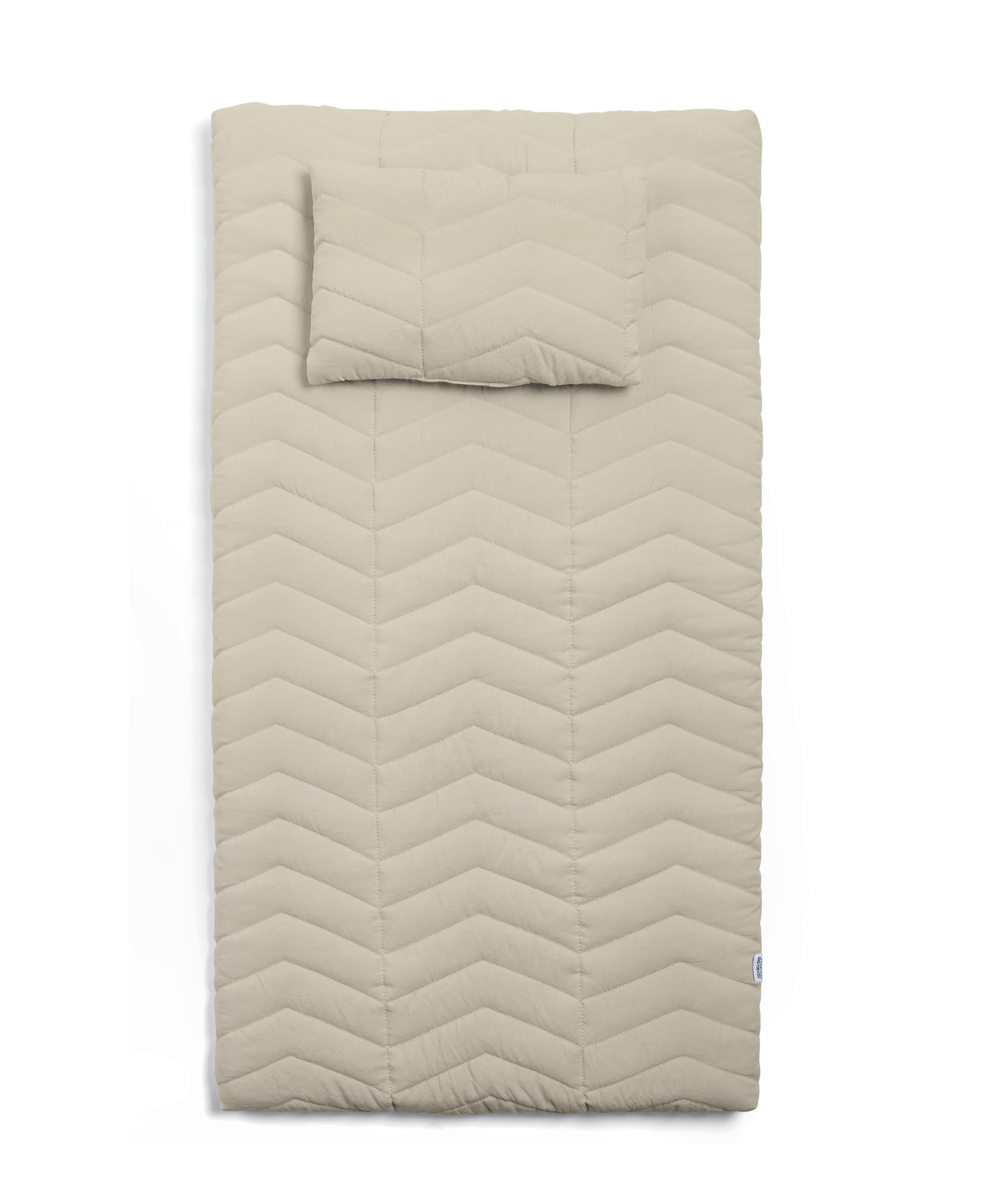 Mamas & Papas Luxury Baby Nappy Changing Mattress with Machine Washable Cover, Removable Towelling Insert & Detachable Pillow, Born to Be Wild