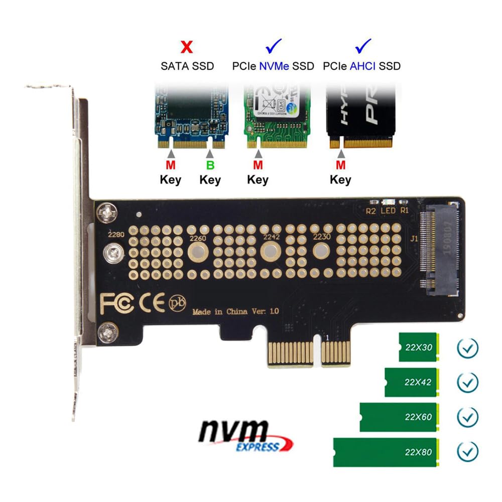 Amazon.co.jp: JSER Xiwai ロープロファイル PCI-E 3.0 x1レーン - M.2
