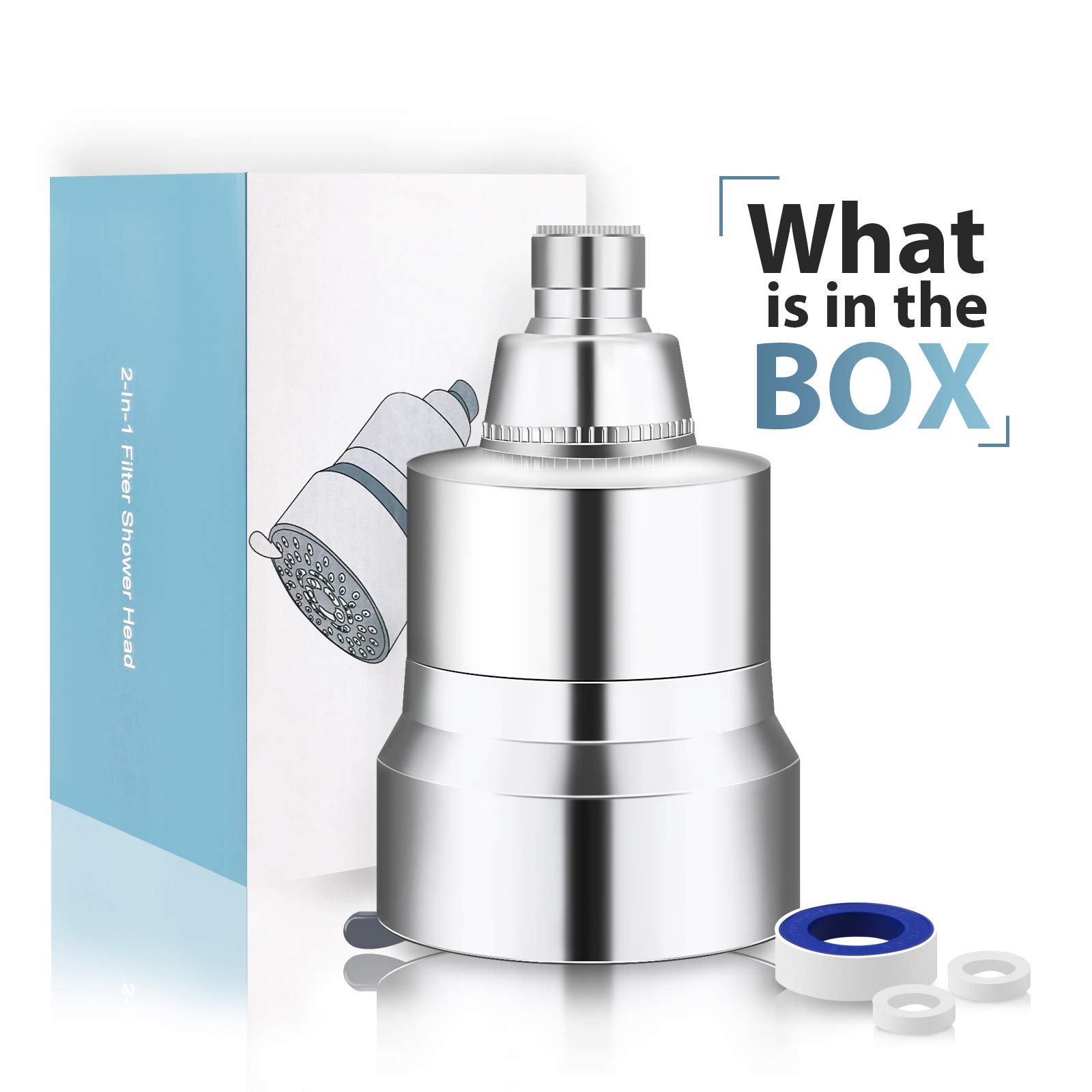 Buy High Pressure Shower Head Filter, FEELSO 2IN1 15 Stages High