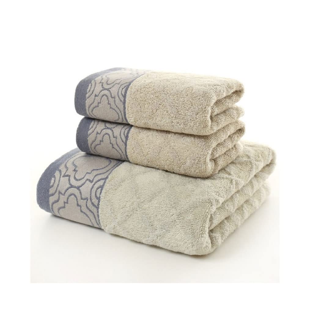 Three Piece Towel Bath Towel Set Soft Strong Water Absorption Rhomboid Towel for Home Hotel Bathroom