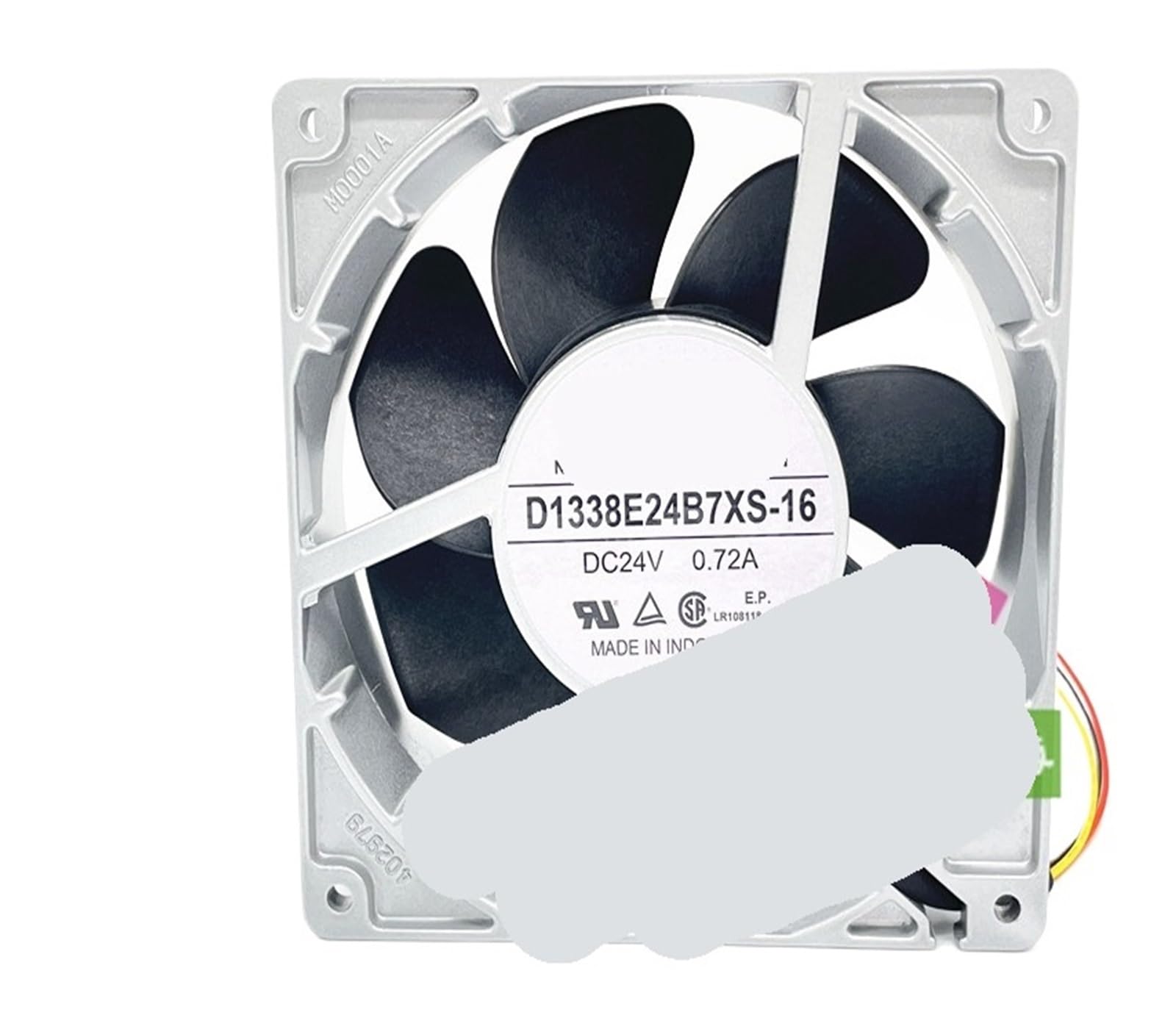 Ventilateur de serveur D1338E24BXS-16 robuste de 127mm pour une circulation d'air industrielle