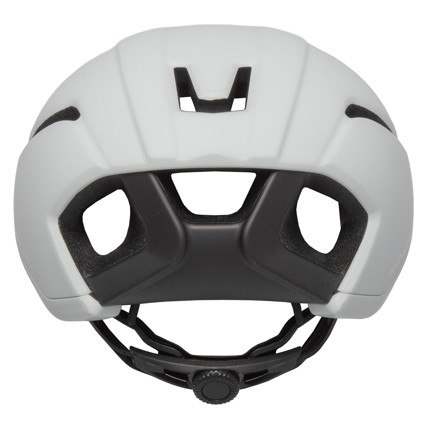 Kask rowerowy wyścigowy, Aero, biało-czarny matowy, rozmiar M 55-59 cm, Flux von M-Wave