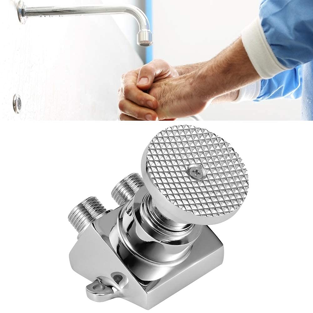 Valve de Commande de Pédale de Pied de Plancher G1/2in Cuivre Haute Dureté Robinet d'Eau Froide Automatique