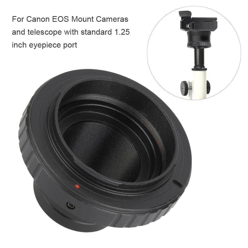 Convertitore Len, telescopio da 1,25 pollici T2- in lega di alluminio per anello adattatore adattatore per fotocamera , filettatura precisa per collegamento sicuro tra obiettivo e