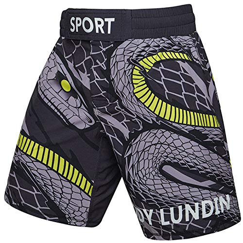 MLULPQ& UFC BJJ MMA Fit Mens Printing MMA Shorts 3D Fight Grappling Short Polyester Kick