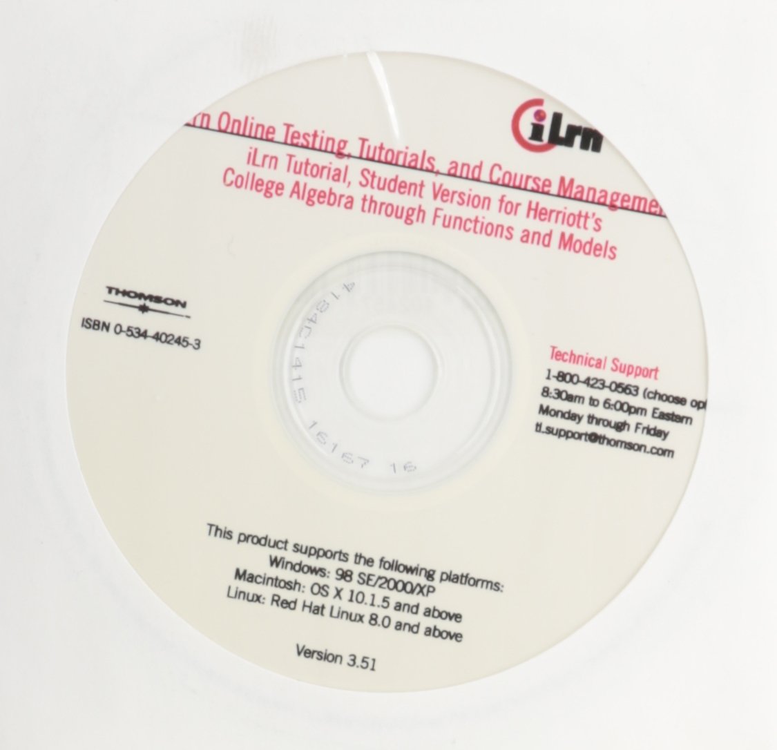 Bca/Ilrn Student Offline Kit for Herriott's College Algebra Through Functions and Models