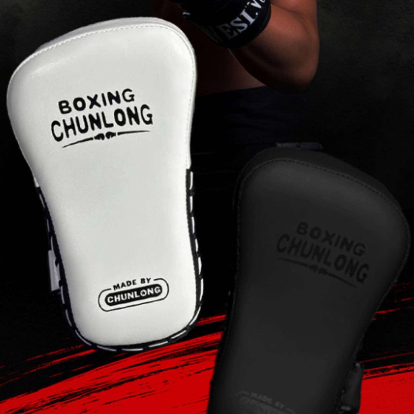 LOVIVER Allenamento Muay Thai Calcio Kickboxing Pad Curvo per Colpi con Schiuma Antiurto E Cuciture Resistenti Stabilità con Bordo Rialzato Cinghie Regolabili