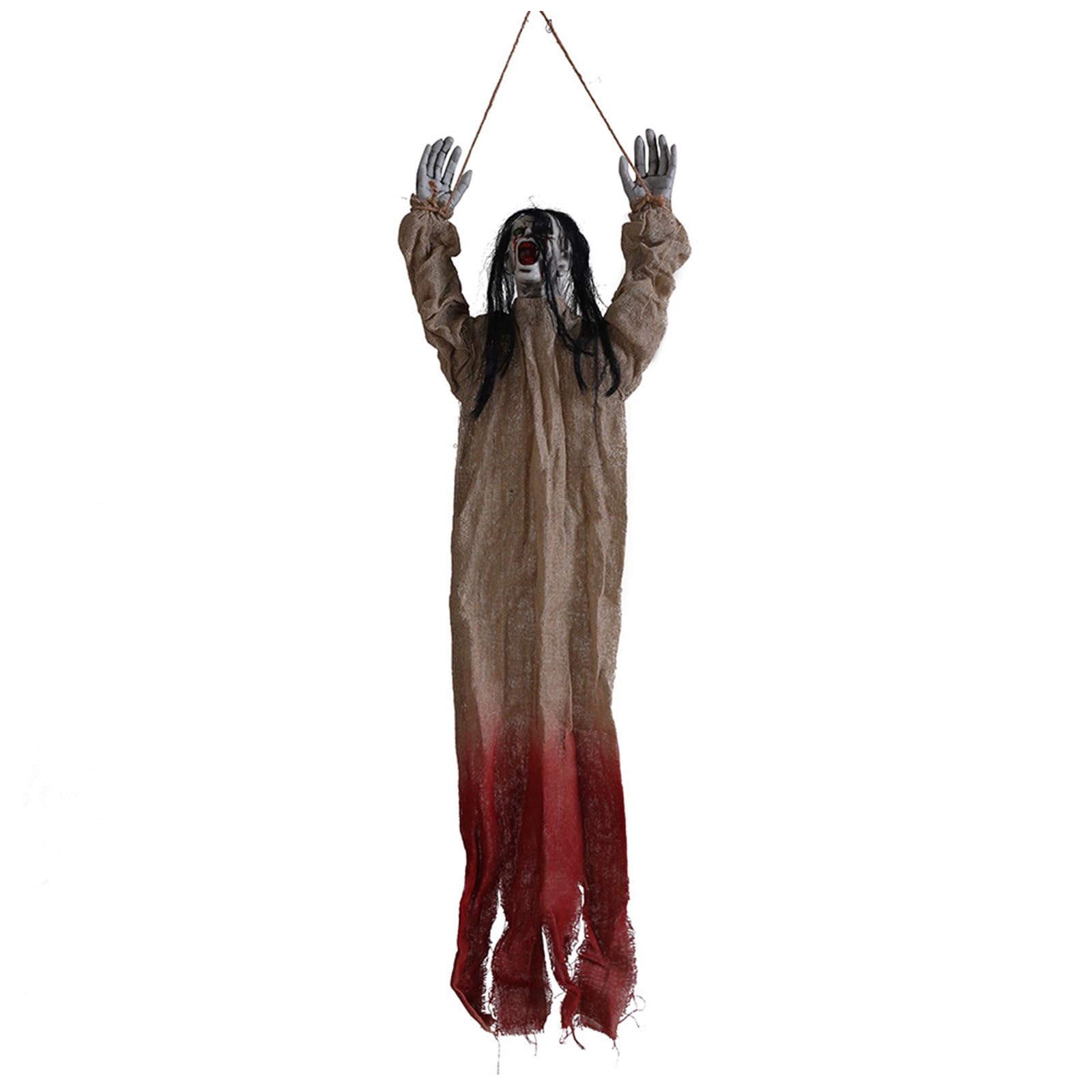 Hsioluted Terrifying Halloween Bloody Face Ornament Awful Indoor and Outdoor Embellishment Holiday Party Decoration Accessories Holiday Themed Ornament