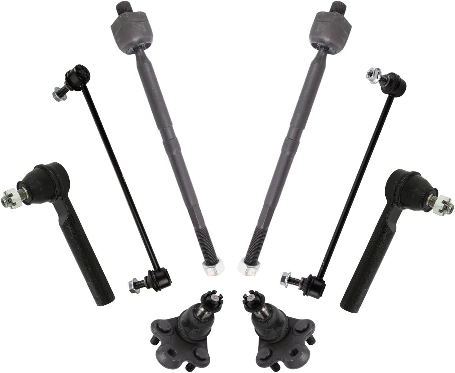 TRQ Front Steering & Suspension Kit Compatible with 2013-2018 Acura RDX