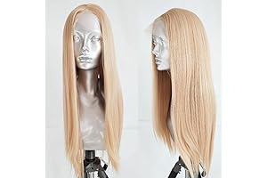 Glowing Blonde Synthetic Lace Wig: Stunning Transformation for Effortless Style