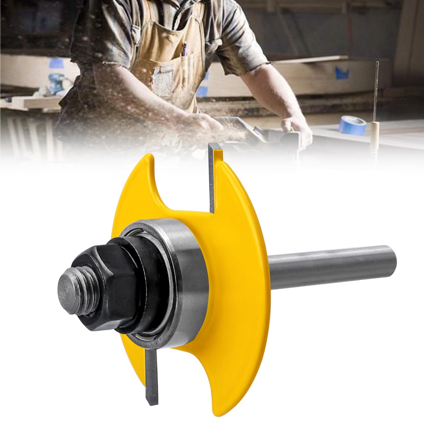Mesee Biscuit Router Bit 1/4 Inch Shank Biscuit Joint Slot