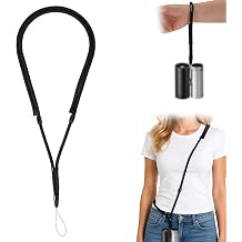 3-in-1 Cooling Fan Lanyard Strap Compatible with Shark ChillPill, Adjustable Crossbody & Wristlet Lanyard for Portable Handheld Fans Misting Pod Case for Walking Traveling Hands-Free Accessory Black
