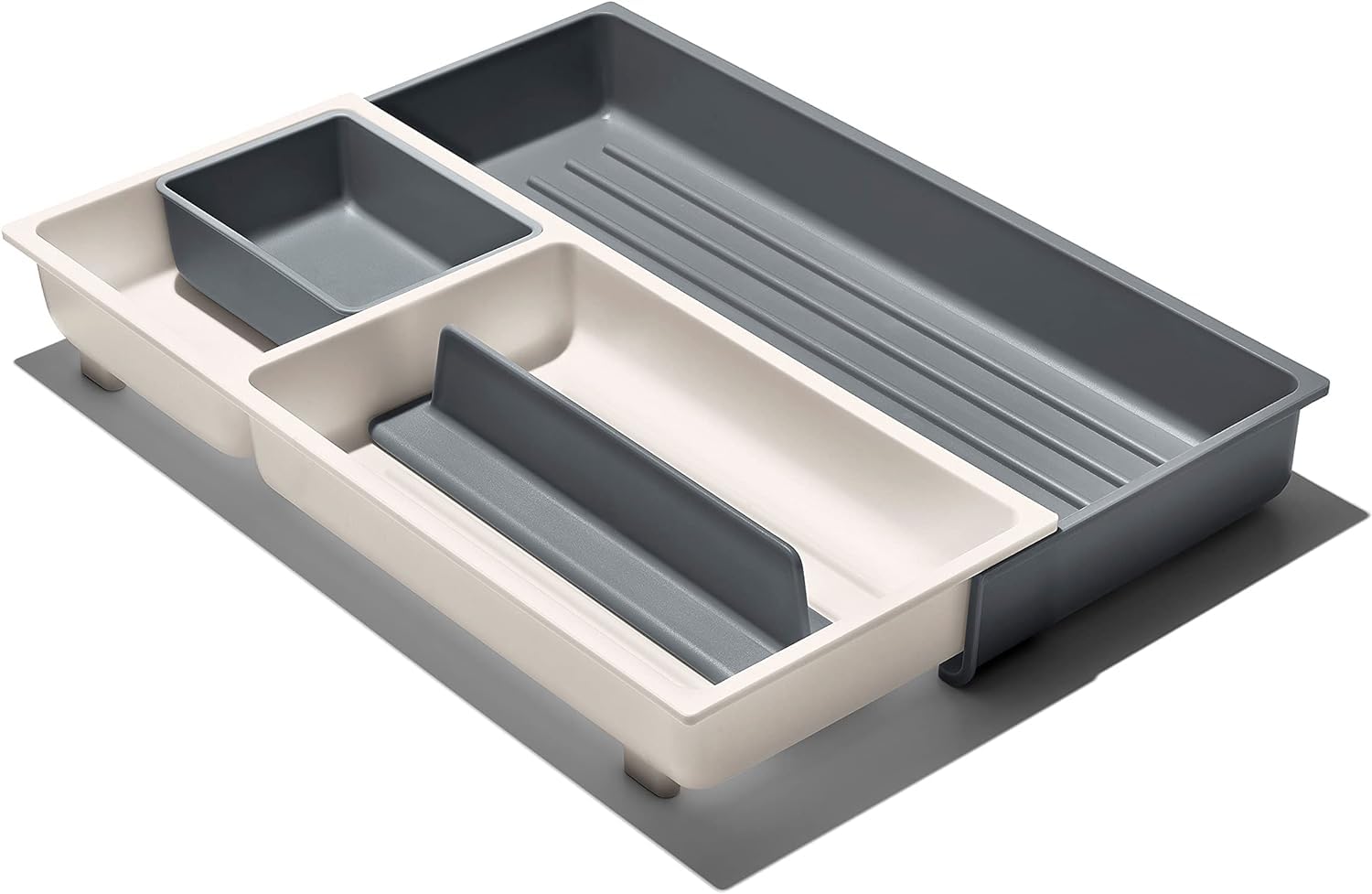 OXO Good Grips Drawer Expandable Kitchen Tool Organizer, White - Pack of 2 - Image 3