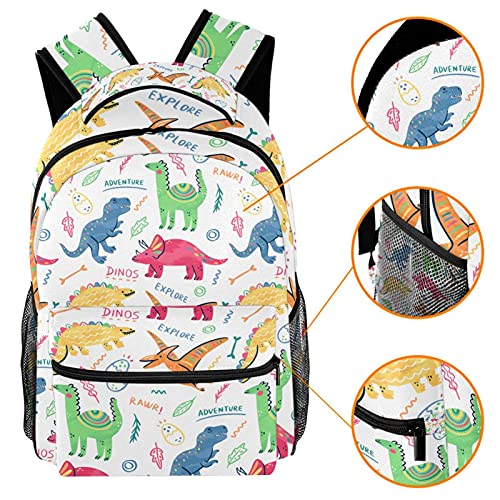 Sac à dos école dinosaure multicolore 1 au look original