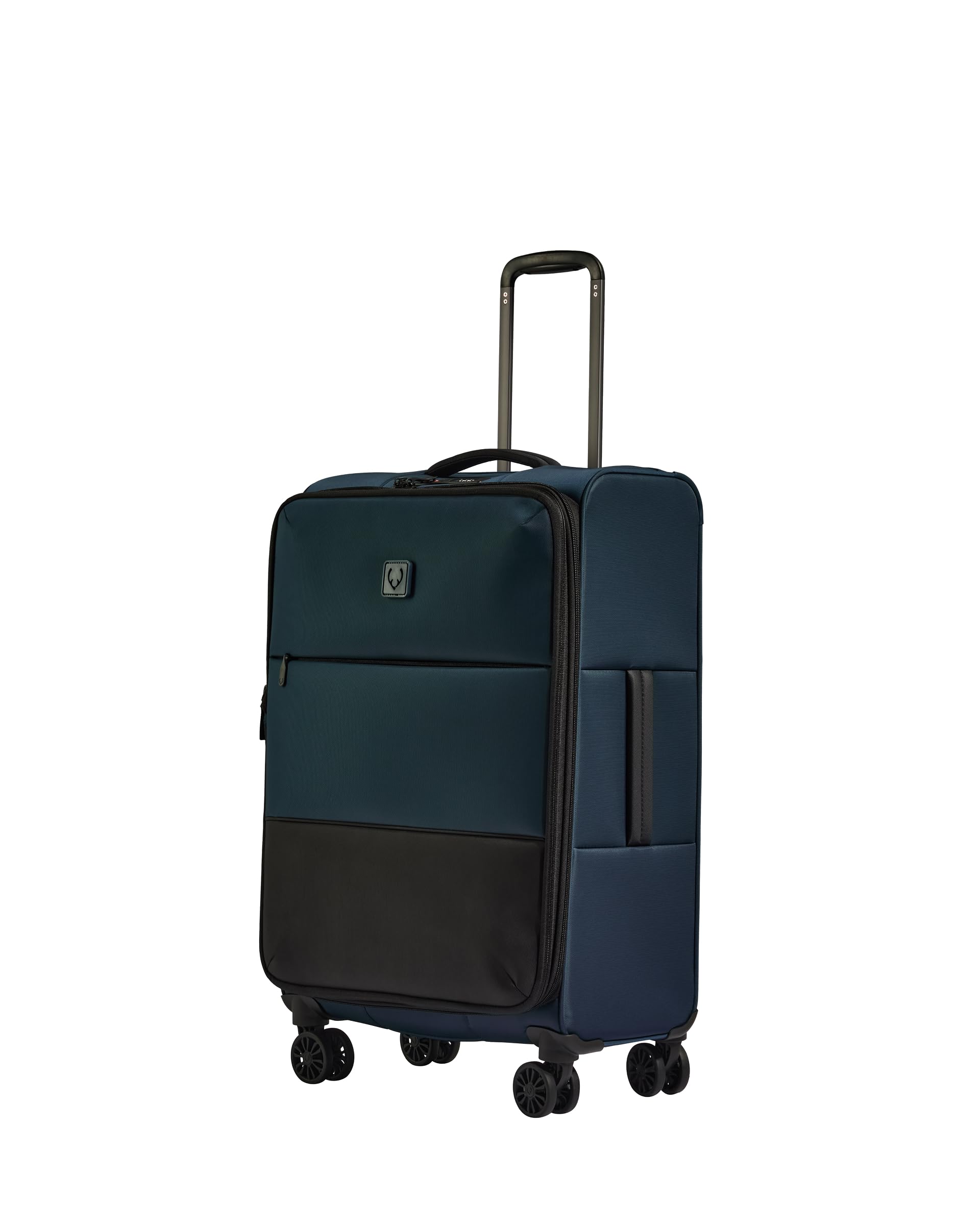 ANTLER - Soft Stripe Medium Luggage - 27 Softside Suitcase Adjustable Handle 4 Spinner Wheels Lightweight Expandable TSA