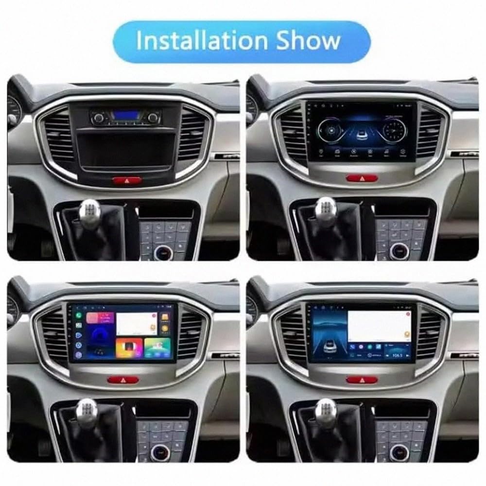 Ekran Z Bezprzewodowym Car Play dla JAC Refine M4 2016-2018 Bezprzewodowe Carplay I Android Auto, Radio Z Ekranem Dotykowym Ips, Nawigacja Gps Kamera, 4 Rdzeń 1G+16G