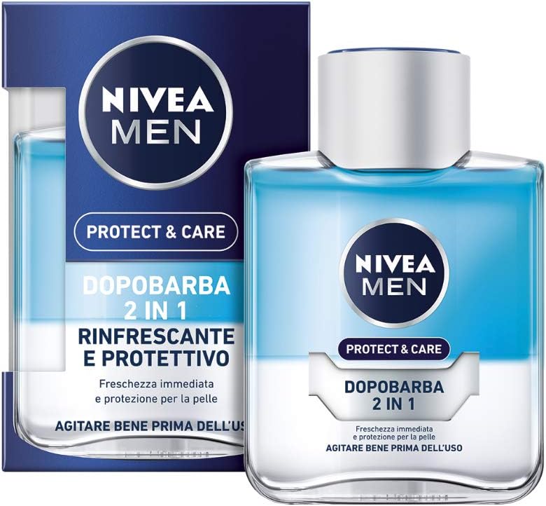 NIVEA MEN Protege & Cuida Pós-Barba 2 em 1, 100 mL