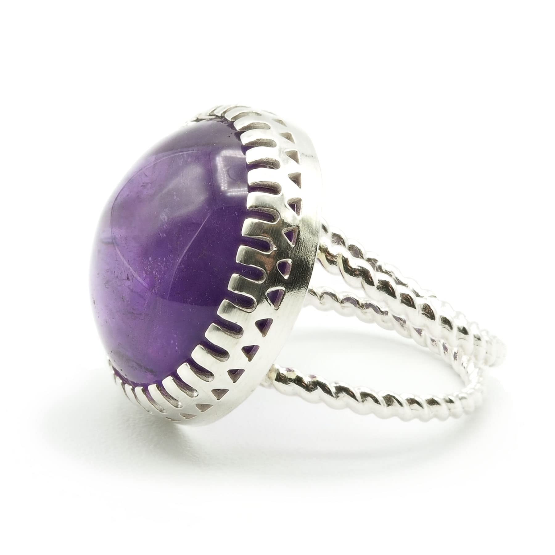 MEKI`S Anillo Plata 925 y Amatista