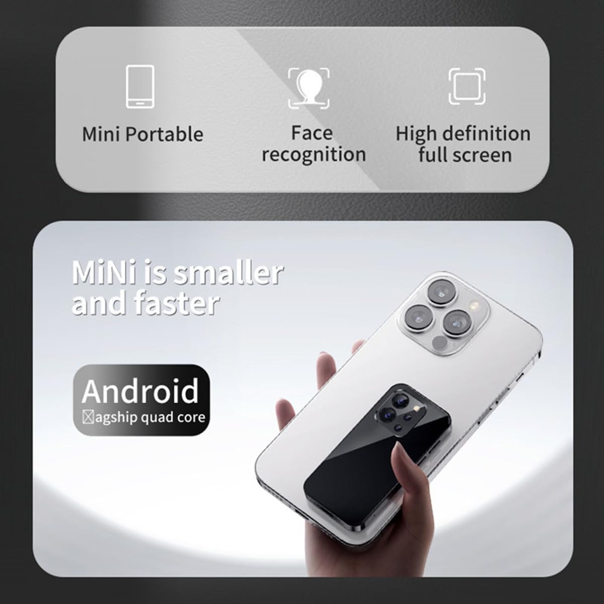 Rainbuvvy Mini Smartphone 4G LTE 3.0