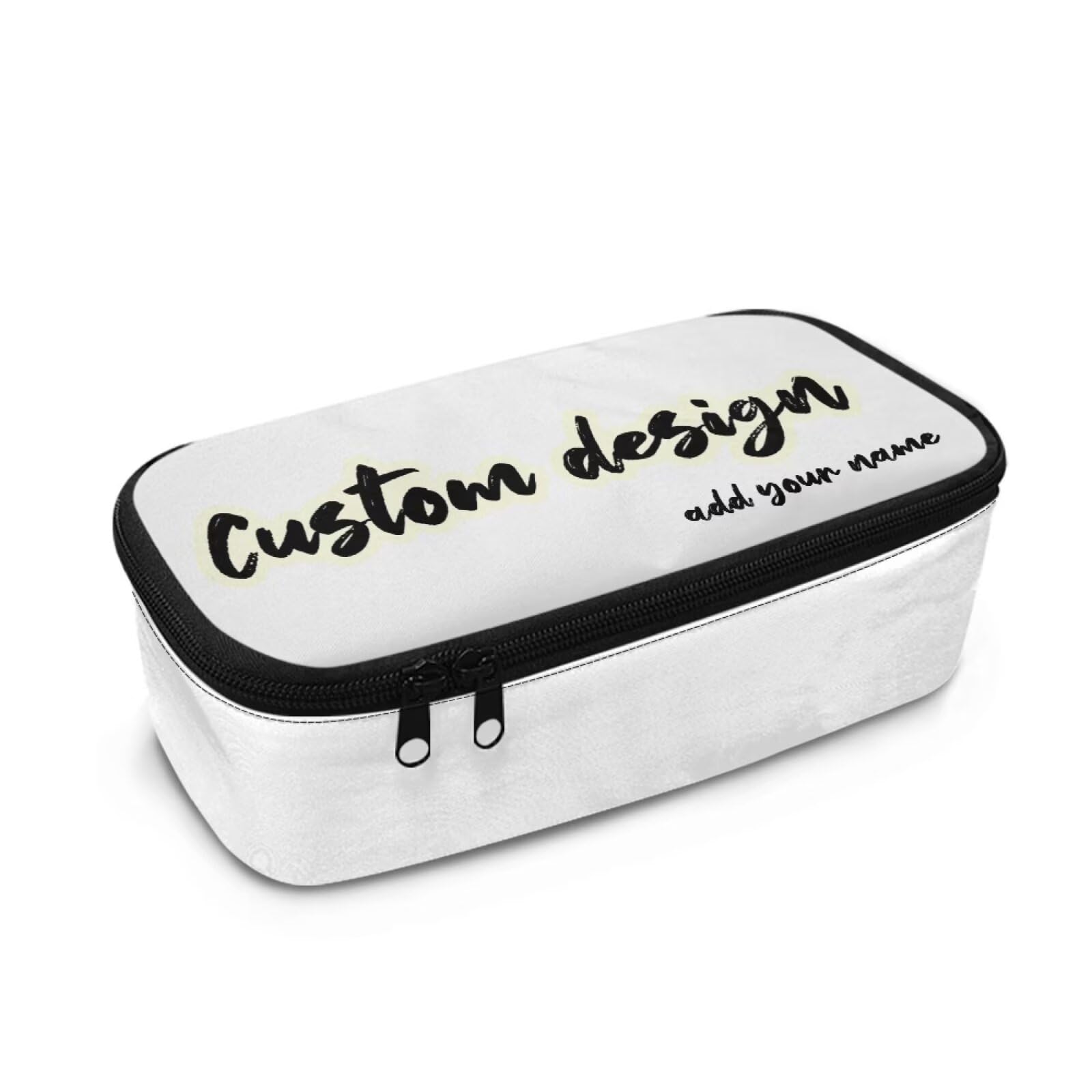 Dngkaoje Personalized Pencils Case for School Kids Boys Pencil Holder Custom Design Pen Case Add Your Name Stationery Organzier Storage Pouch Children Large Capacity Zipper Zipper Pen Bag — image 1