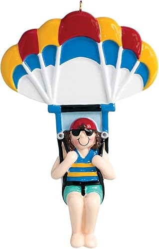 Miniatura 7 de Adorno de Navidad personalizado de parasailing, adorno de paracaidismo, adorno de vacaciones de Navidad 2022, adorno de parasailing, diversión de