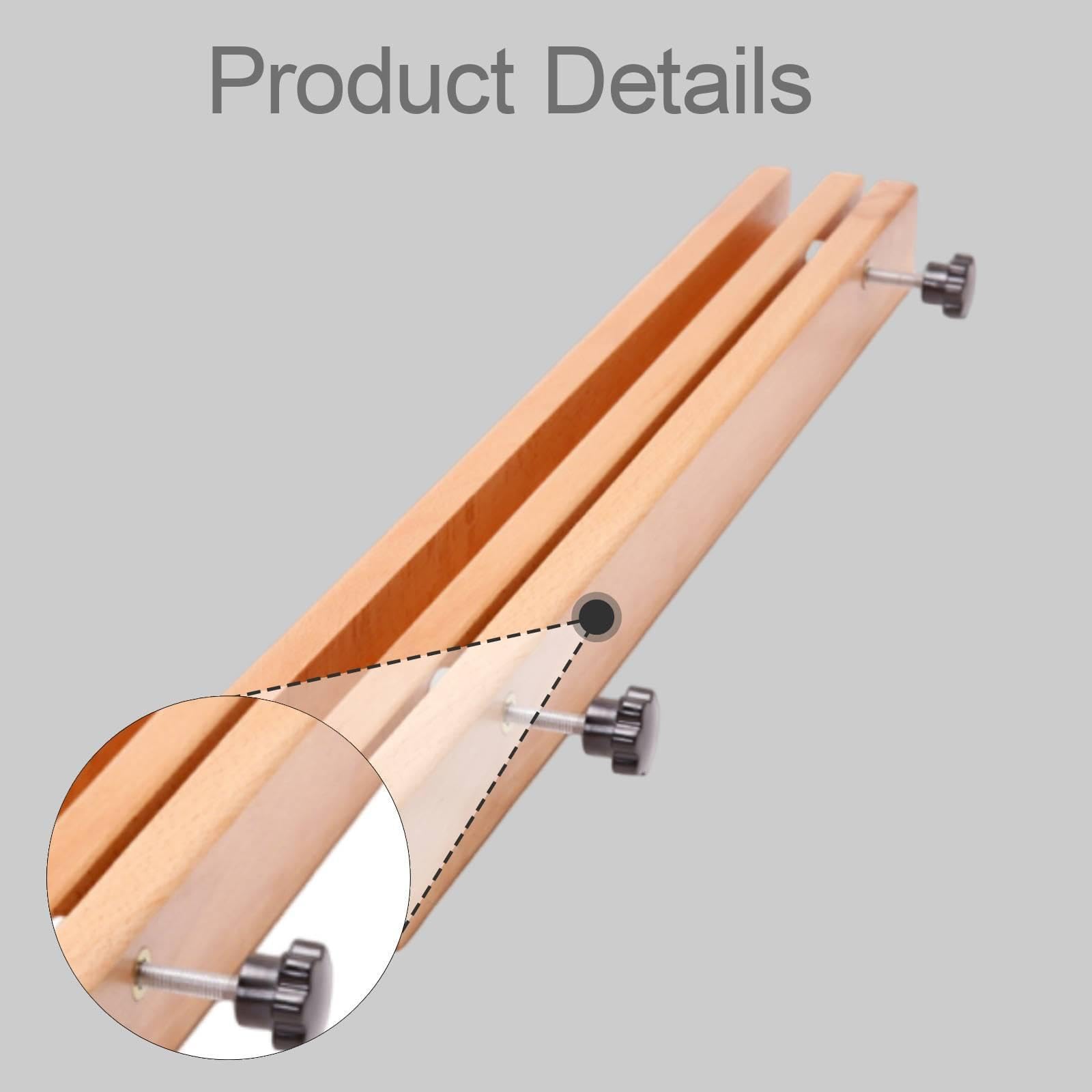 Pinza de Cuero de Madera Hecha a Mano con Costuras de Cuero, Ajustable Y Multifuncional.