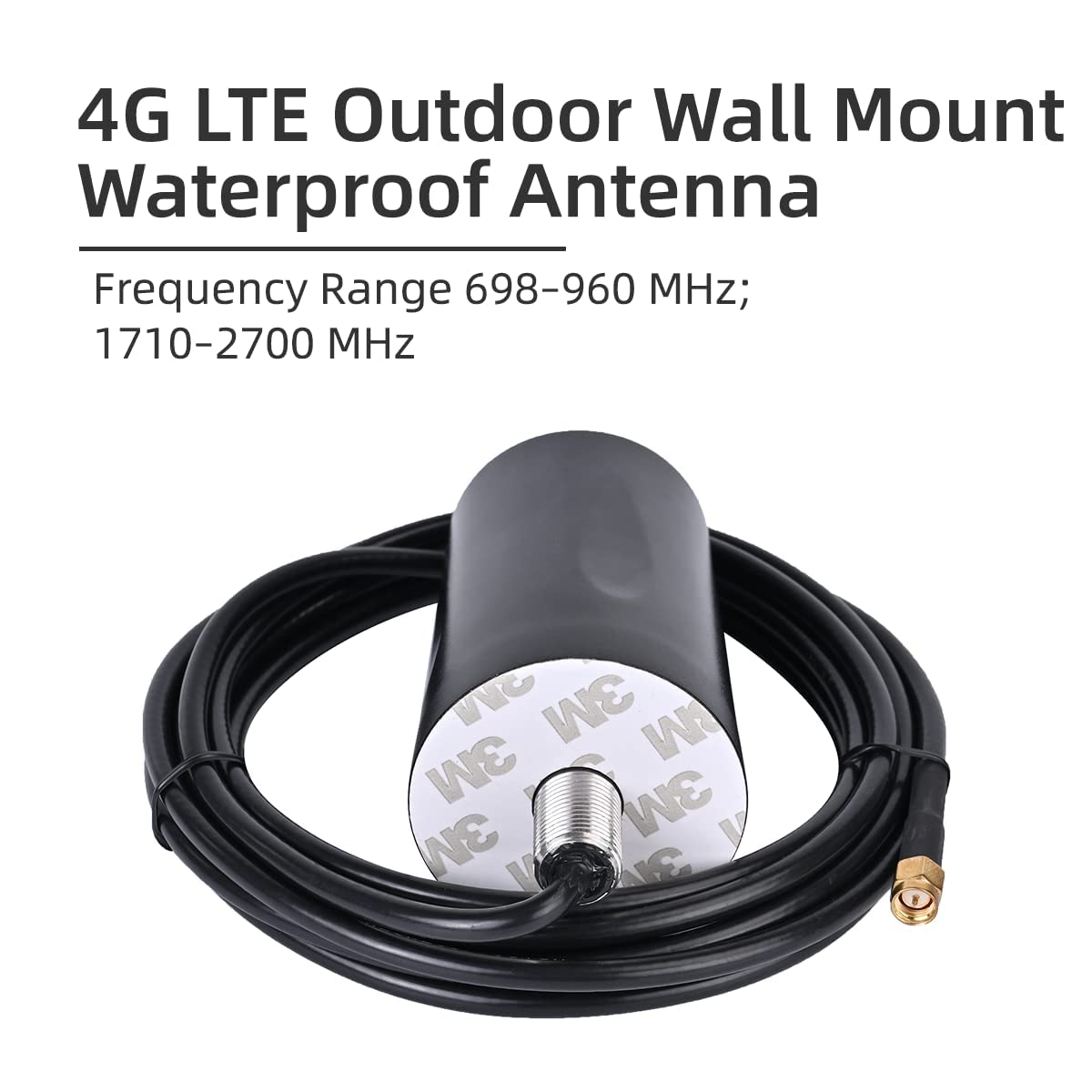 4G LTE Outdoor Wall Mount Waterproof Antenna?2.5 dBi, IP66, SMA Male Connector, Through Hole Mount