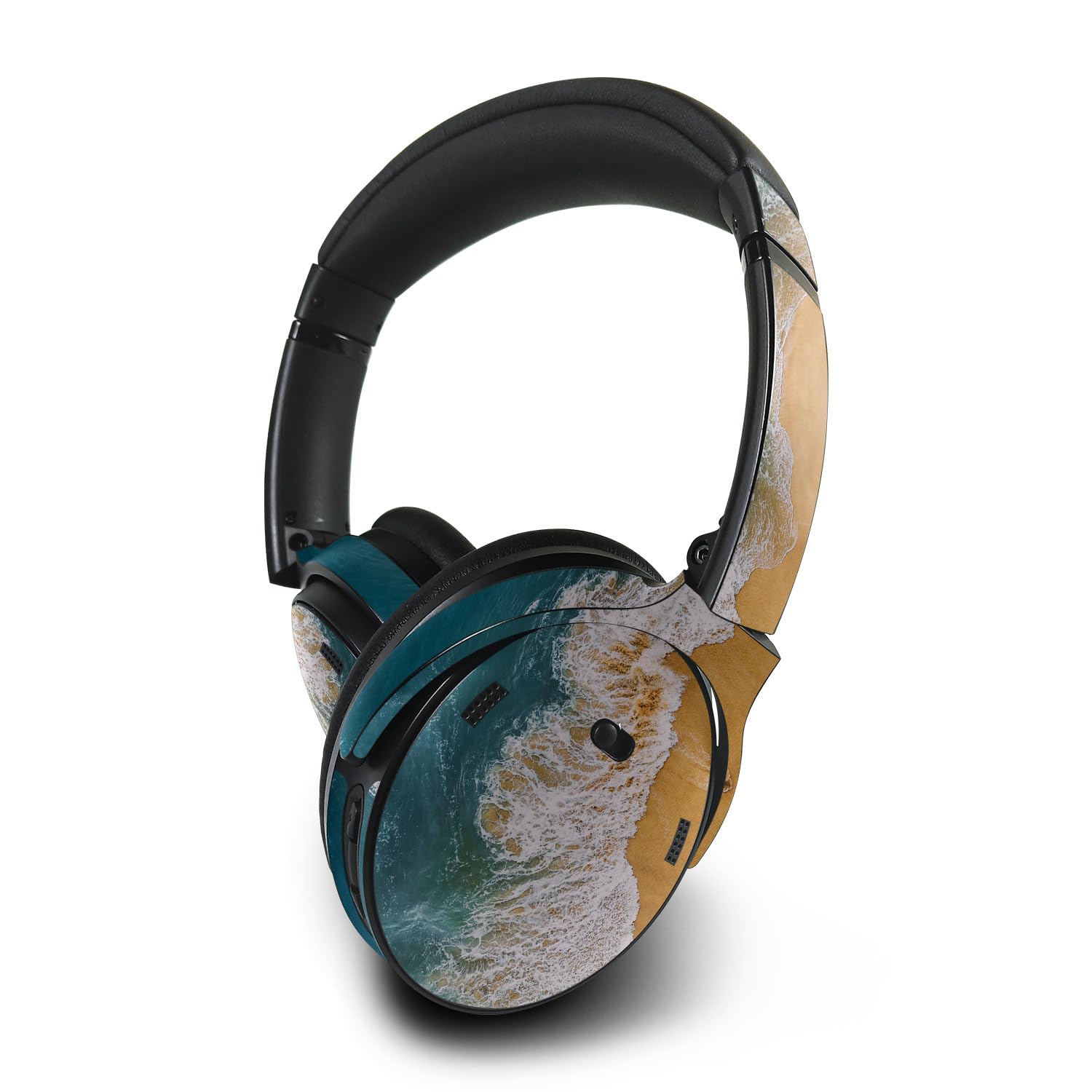 MightySkins Skin Compatible with Bose QuietComfort 45 Headphones - Sea and Sand | Protective, Durable, and Unique Vinyl Decal wrap Cover | Easy to Apply, Remove, and Change Styles | Made in The USA