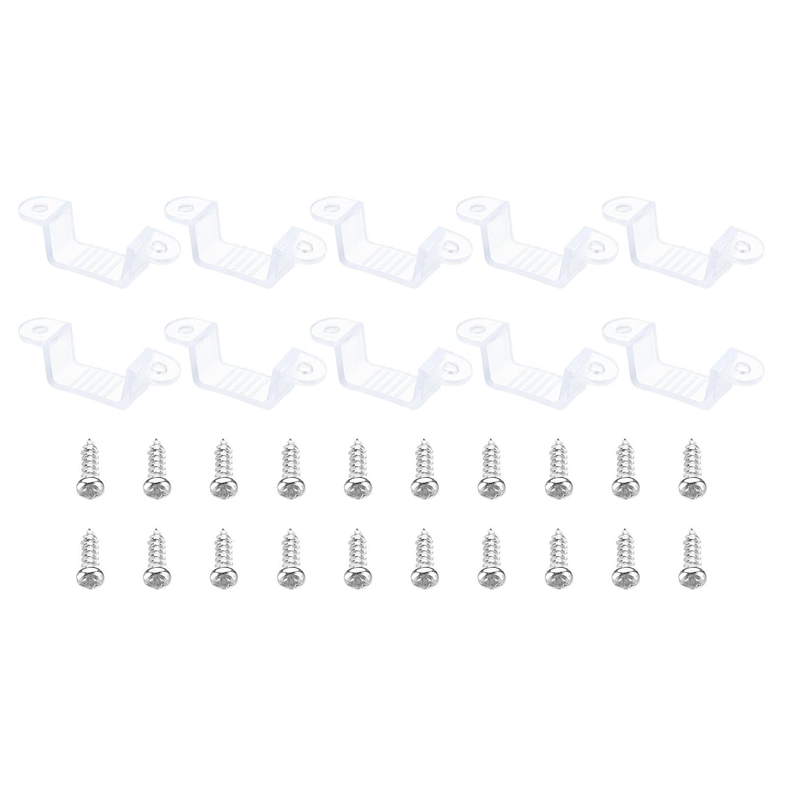 TOP-VIGOR 100Pcs LED Strip Light Clips