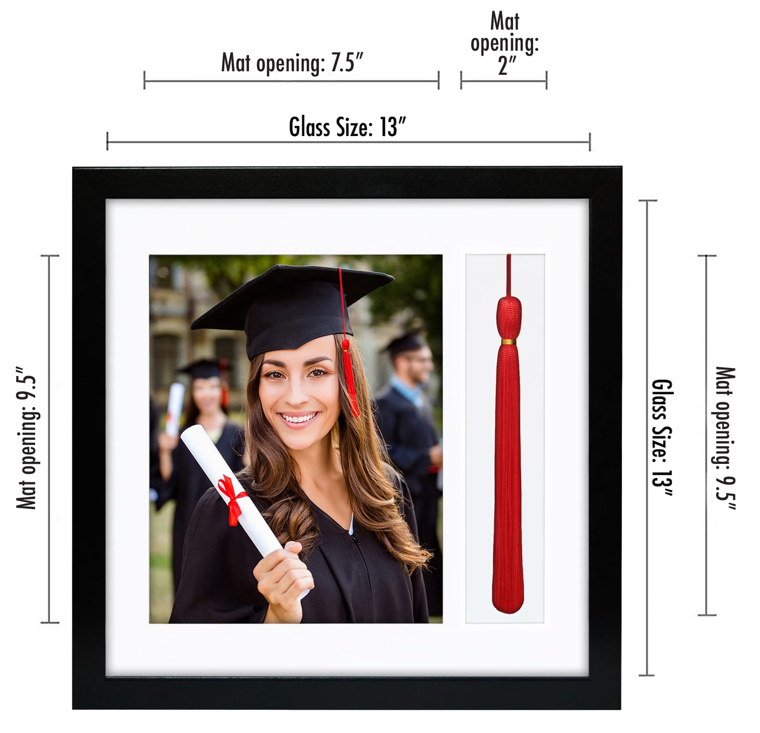 Amazon.com - Americanflat 13x13 Graduation Frame - Shatter