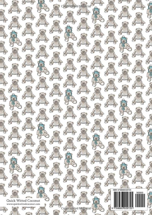 Teddy Bears Notebook - Lined Pages - A4 - Premium: (White Edition) Fun notebook 192 lined pages (A4 / 8.27x11.69 inches / 21x29.7cm) - Image 2