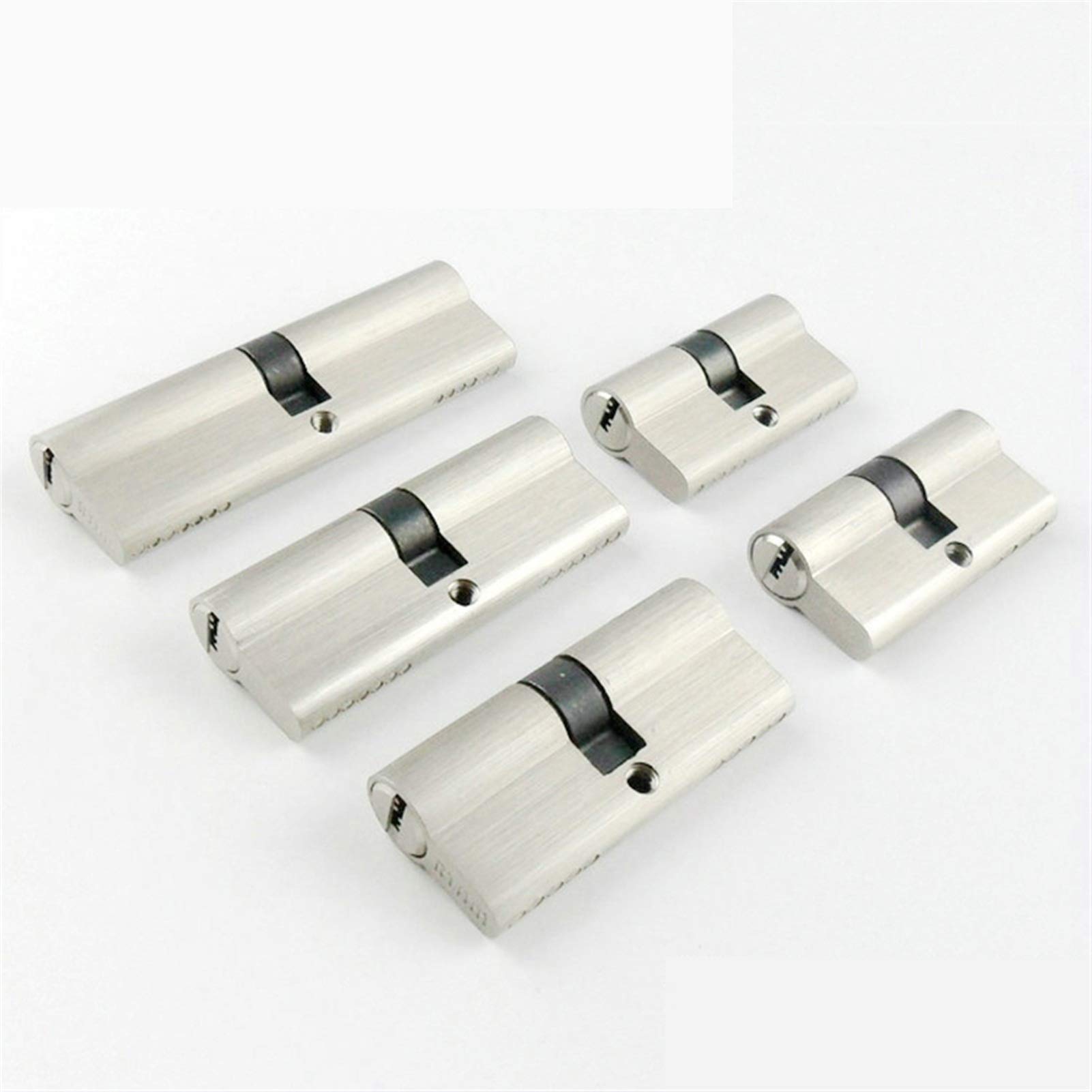 Obrót kciuka Euro Cylinder Lock 55 60 70 80 90 mm Podwójny cylinder Zamki bezpieczeństwa Mosiężny zamek lufy drzwi