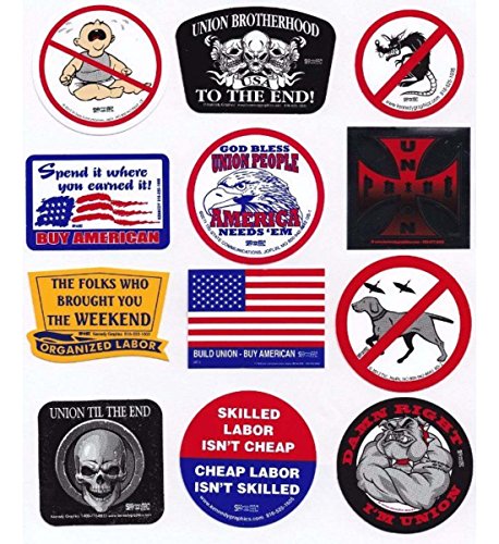 Union Hard Hat Sticker Mix 6 -- Our Best Sellers Pack
