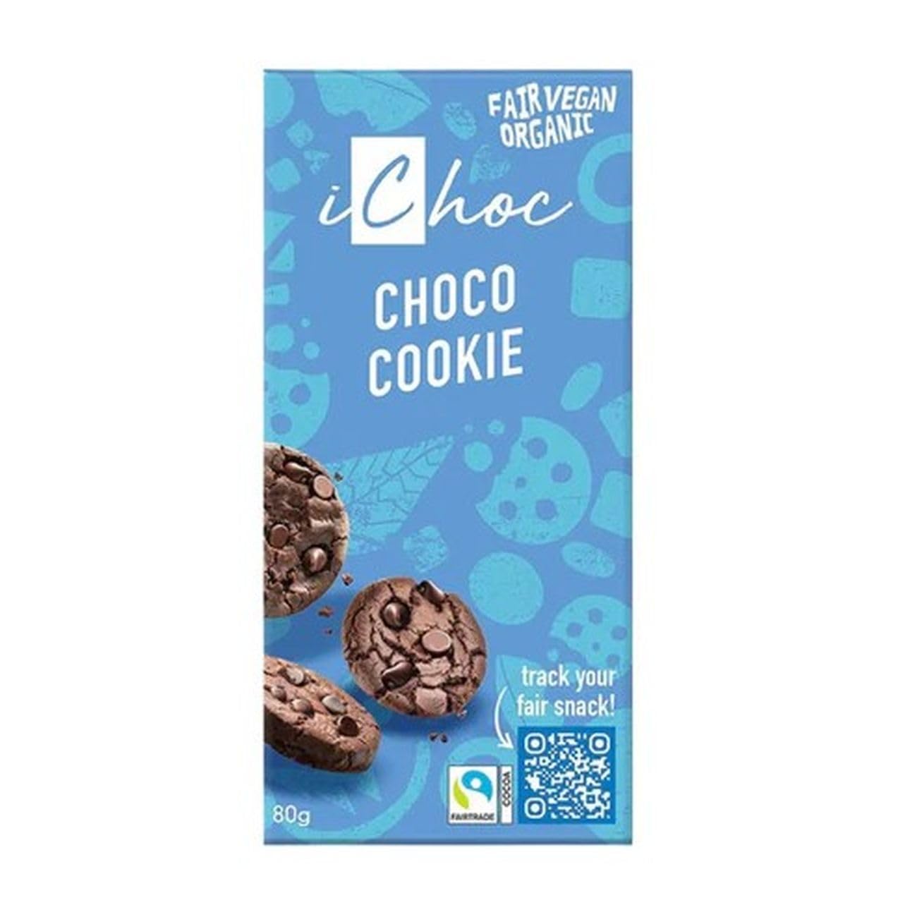 Amazon.com : ichoc VEGAN Chocolate Bar Choco Cookie 80g - 2.82 Oz